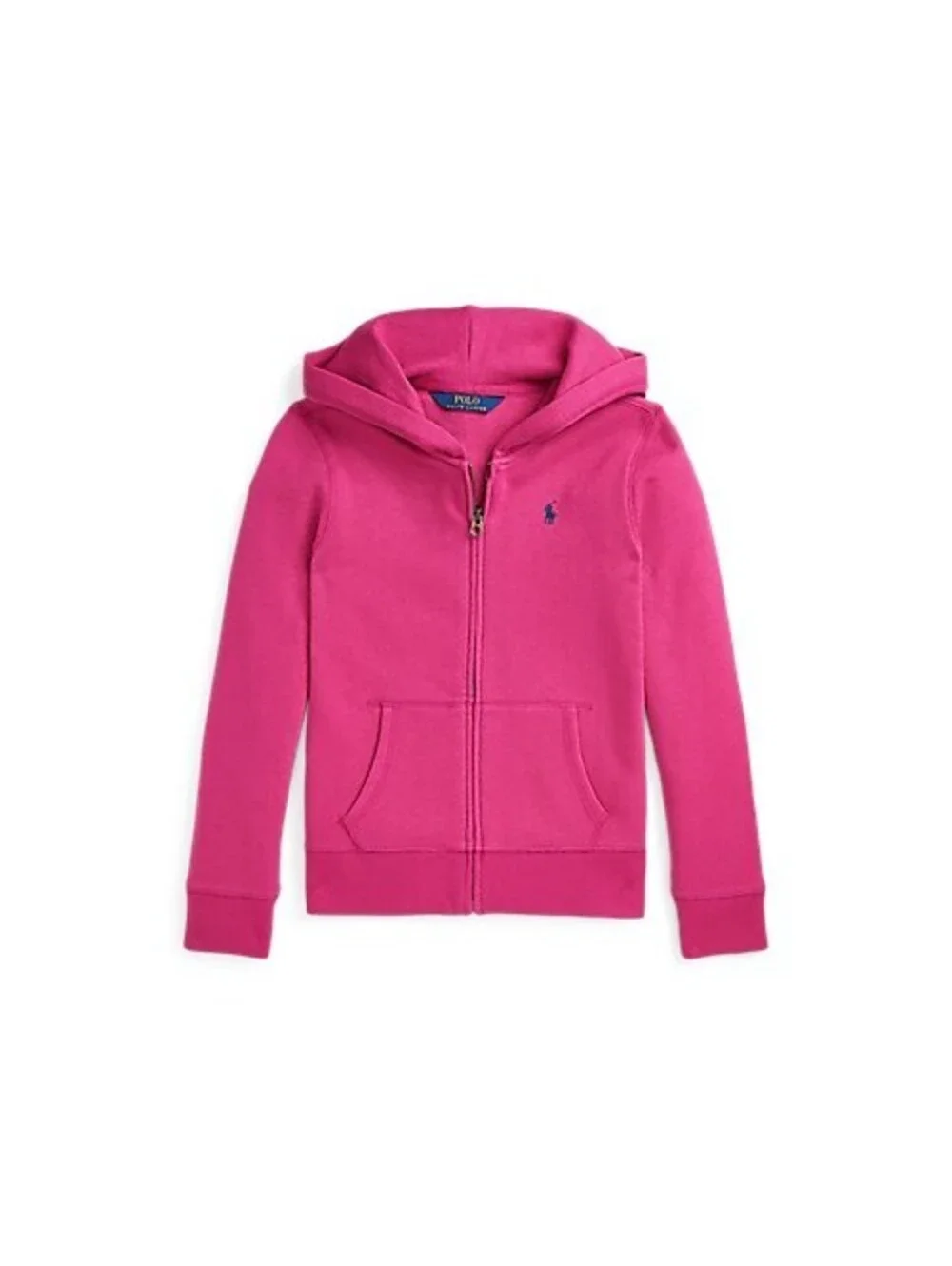 Polo Ralph Lauren Girls' Pink Full Zip Hoodie Size Large (12-14)